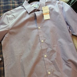Mens purple calvin klein button down